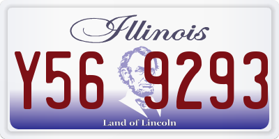 IL license plate Y569293