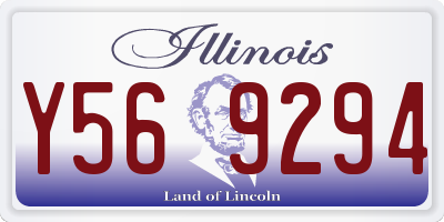 IL license plate Y569294
