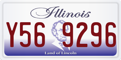 IL license plate Y569296