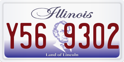 IL license plate Y569302