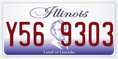 IL license plate Y569303