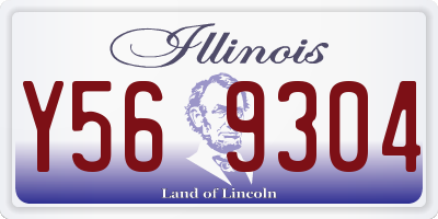 IL license plate Y569304