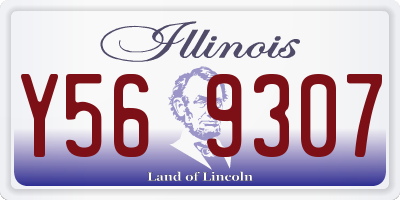 IL license plate Y569307