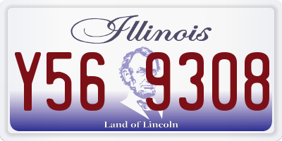 IL license plate Y569308