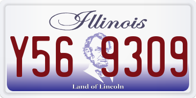 IL license plate Y569309