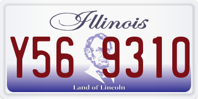 IL license plate Y569310