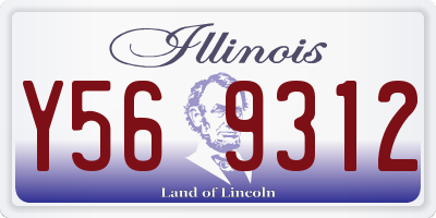 IL license plate Y569312