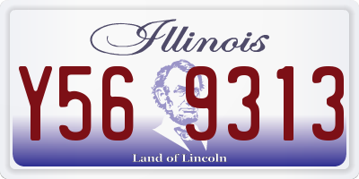 IL license plate Y569313