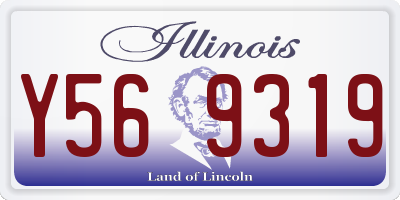 IL license plate Y569319