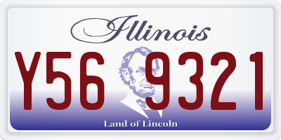 IL license plate Y569321