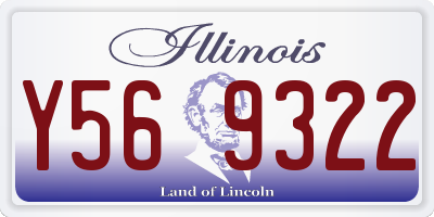 IL license plate Y569322