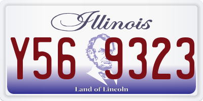 IL license plate Y569323