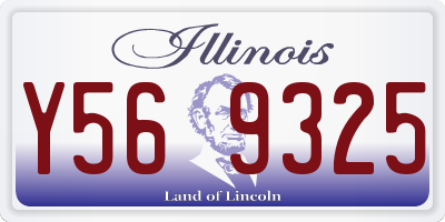 IL license plate Y569325