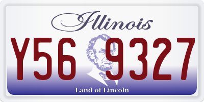 IL license plate Y569327