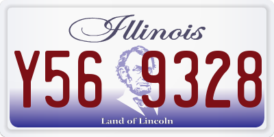 IL license plate Y569328