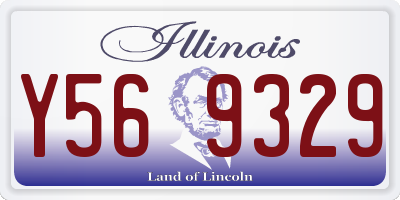IL license plate Y569329