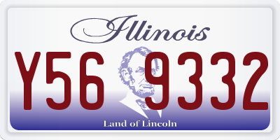 IL license plate Y569332