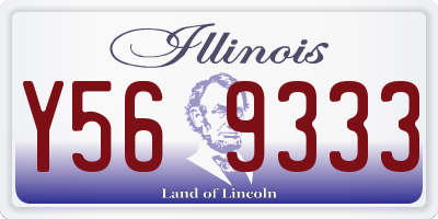 IL license plate Y569333