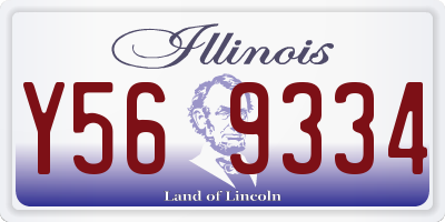 IL license plate Y569334