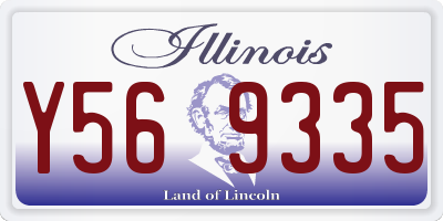 IL license plate Y569335
