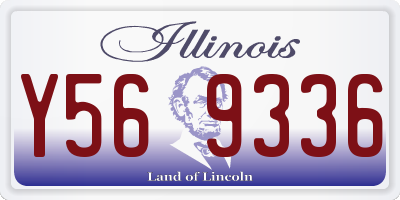 IL license plate Y569336