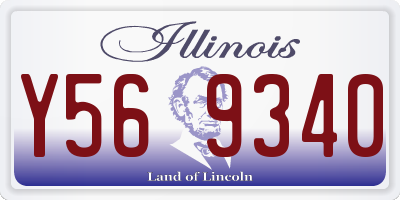IL license plate Y569340