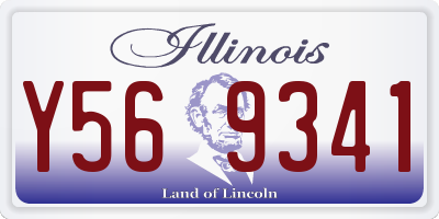 IL license plate Y569341