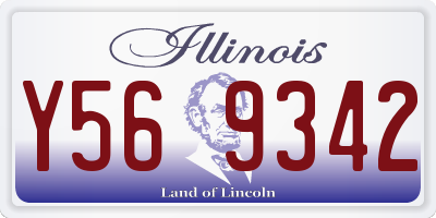 IL license plate Y569342