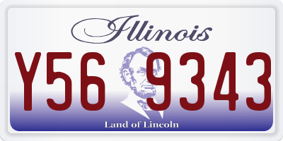 IL license plate Y569343