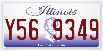IL license plate Y569349