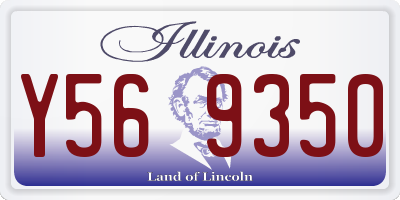 IL license plate Y569350