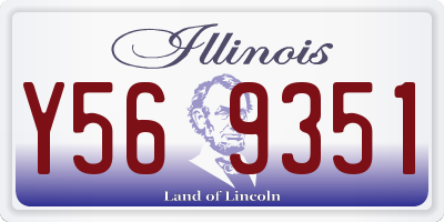 IL license plate Y569351