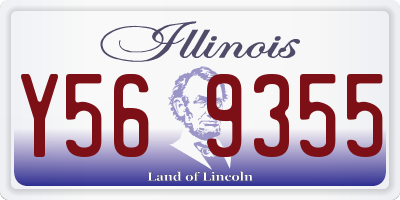 IL license plate Y569355