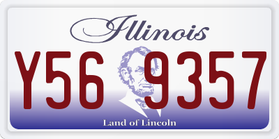 IL license plate Y569357