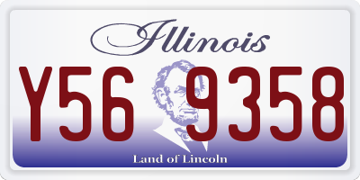 IL license plate Y569358