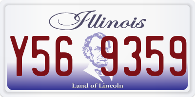 IL license plate Y569359
