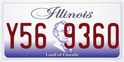 IL license plate Y569360