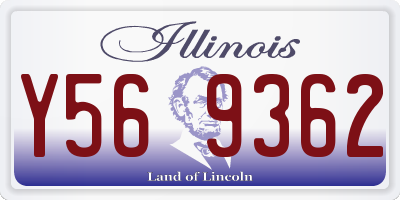 IL license plate Y569362