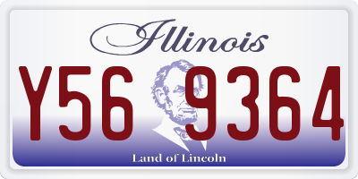 IL license plate Y569364