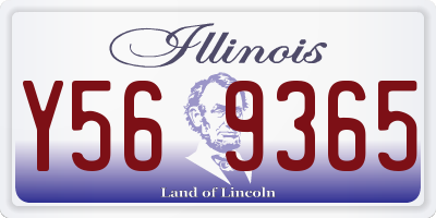 IL license plate Y569365