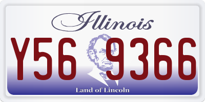 IL license plate Y569366