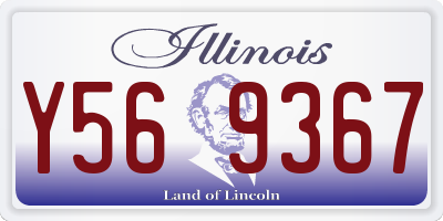 IL license plate Y569367