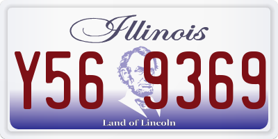 IL license plate Y569369