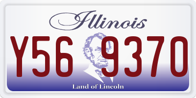 IL license plate Y569370