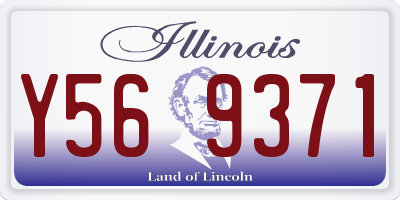 IL license plate Y569371