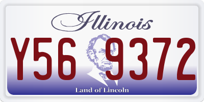 IL license plate Y569372