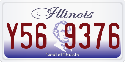 IL license plate Y569376