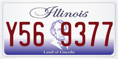IL license plate Y569377