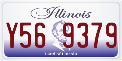 IL license plate Y569379