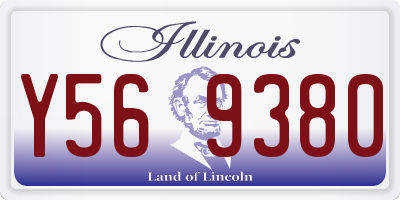 IL license plate Y569380